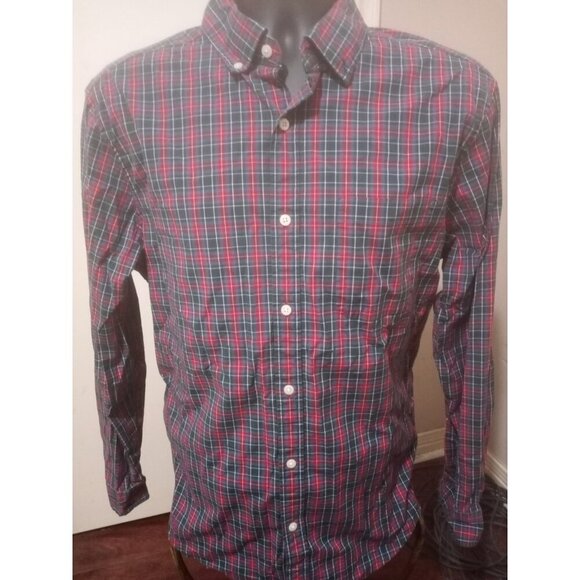Vineyard Vines Classic Fit Murray Shirt Mens Large L Blue Green Red Button Down - Picture 1 of 11